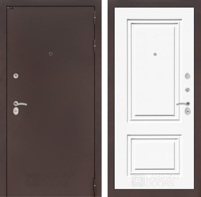 Входная дверь Классик антик медный 26 - Эмаль RAL 9003