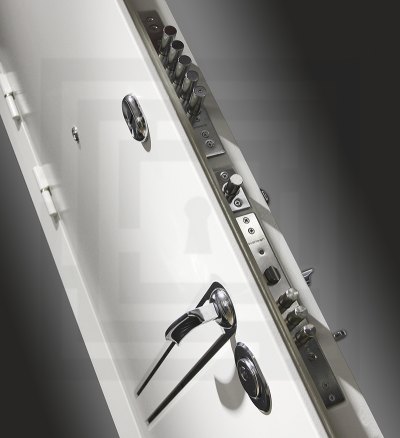 Входная дверь Лайн Вайт 02 - Венге, стекло белое миниатюра 3