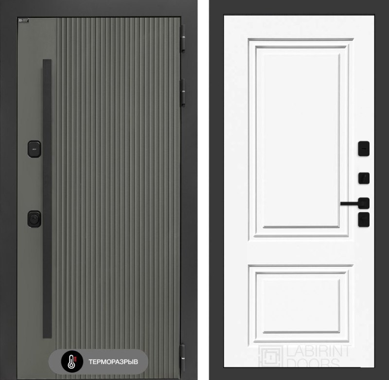 Входная дверь Термолаб 1 тепло 26 - Эмаль RAL 9003